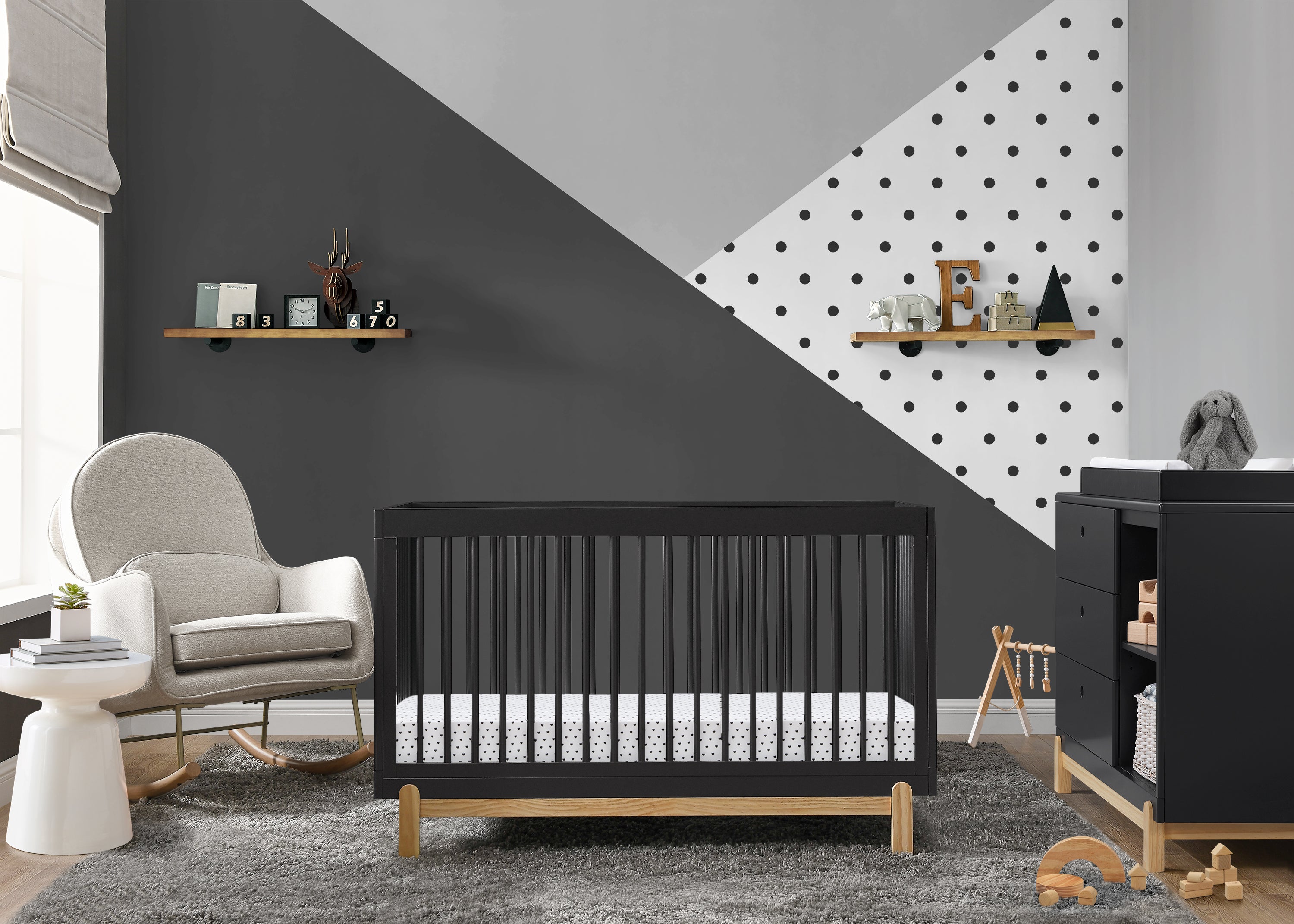 Complete The Look for Poppy 3 Drawer Dresser with Cubbies and Interlocking Drawers