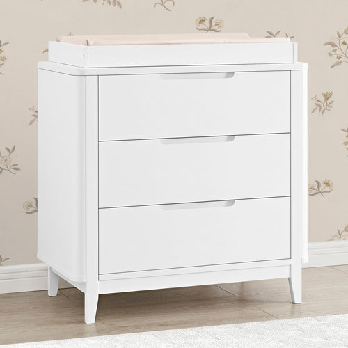 Noah 3 Drawer Dresser with Changing Top and Interlocking Drawers