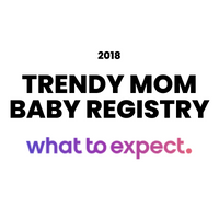 Award badge for Trendy Mom Baby Registry 2018