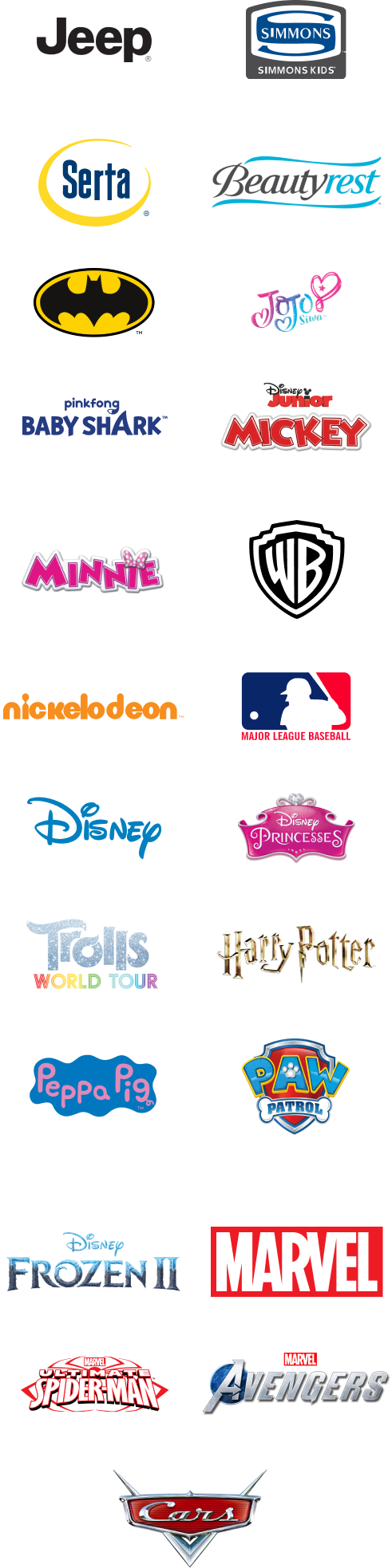 Our Brands and Partners logos