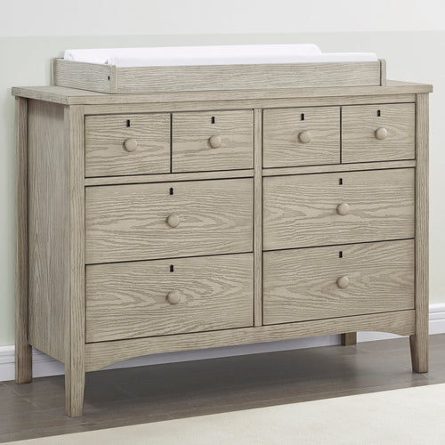 Farmhouse 6 Drawer Dresser with Interlocking Drawers