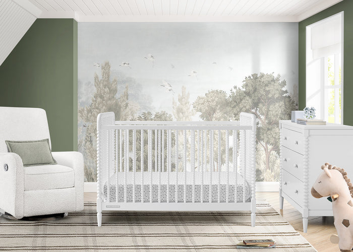 Saint 4-in-1 Convertible CribBianca White (130)