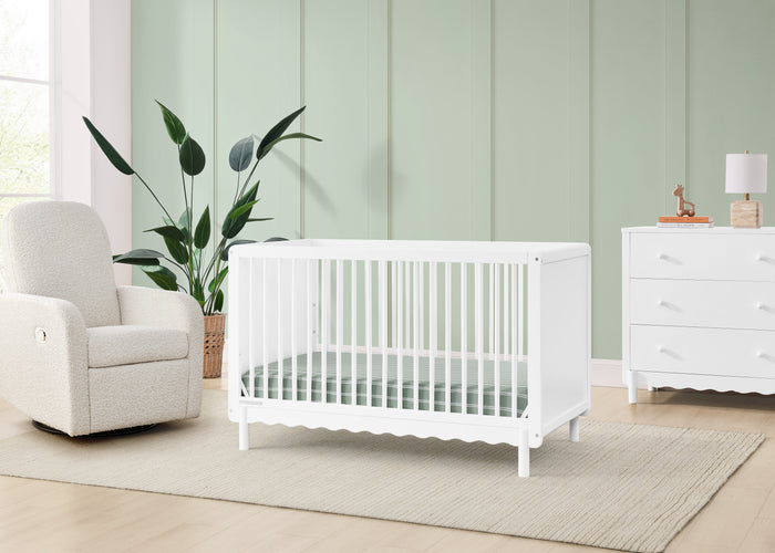 William 4-in-1 Convertible Crib - Greenguard Gold CertifiedBianca White (130)