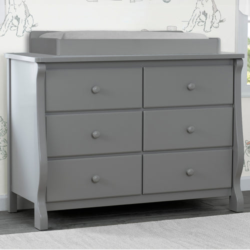 Canton / Eclipse 6 Drawer Dresser with Interlocking Drawers