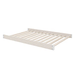 White bed frame with slats on a white background - Soft Beige (1560) - Accessories