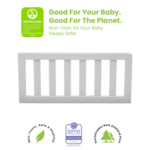White (100) 2-Toddler Guardrail (0080)