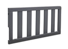 Gray baby crib rail on a white background 8-Toddler Guardrail (0096)