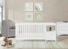 Bianca White (130) 1-Alice 5-in-1 Convertible Crib and Changer