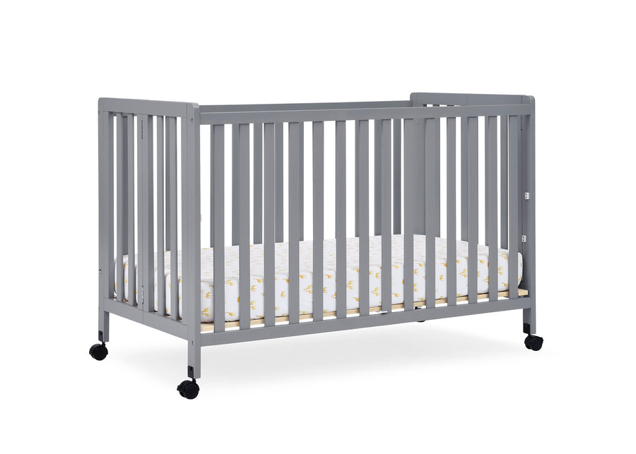 Grey (026) 26-Aria Full Size Portable Folding Crib