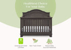 Rustic Grey (084) 4-Asher 6-in-1 Convertible Crib