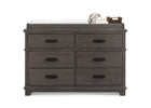 Asher 6 Drawer Dresser with Changing Top and Interlocking Drawers 13-Asher 6 Drawer Dresser with Changing Top and Interlocking Drawers