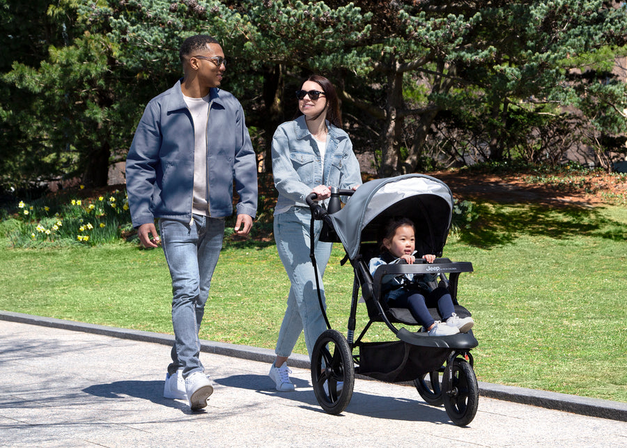Grey (2148) 11-Jeep TurboGlyde Jogging Stroller