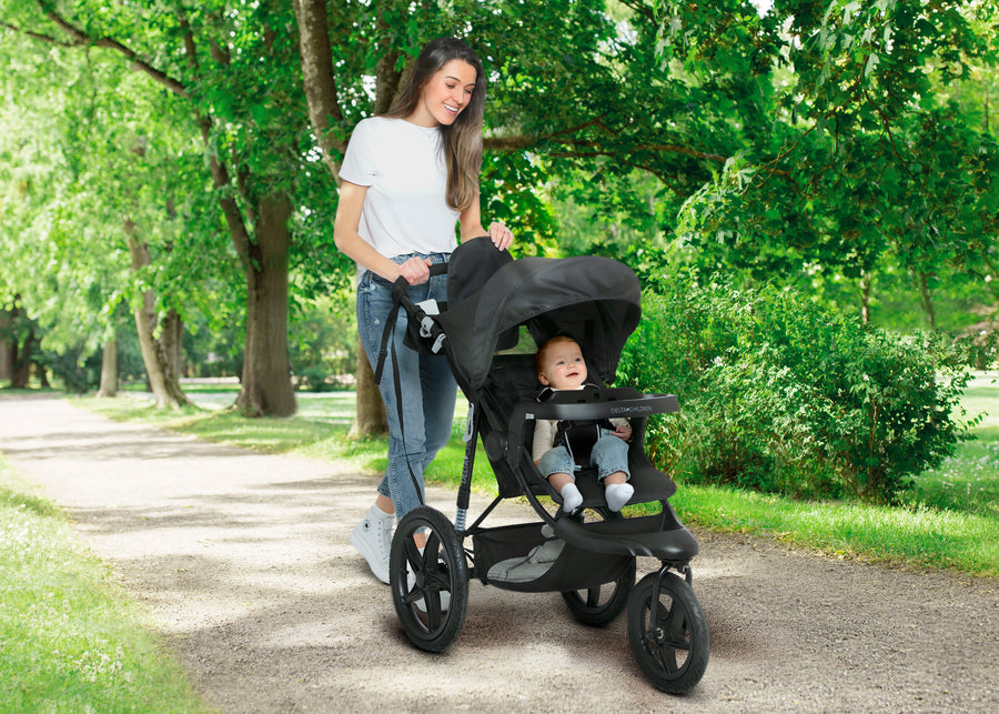 Black (001) 1-Apollo Jogging Stroller