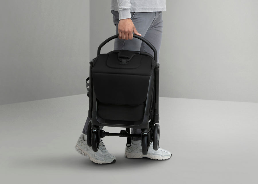 Black (001) 7-Icon Ultra Compact Everyday & Travel Stroller