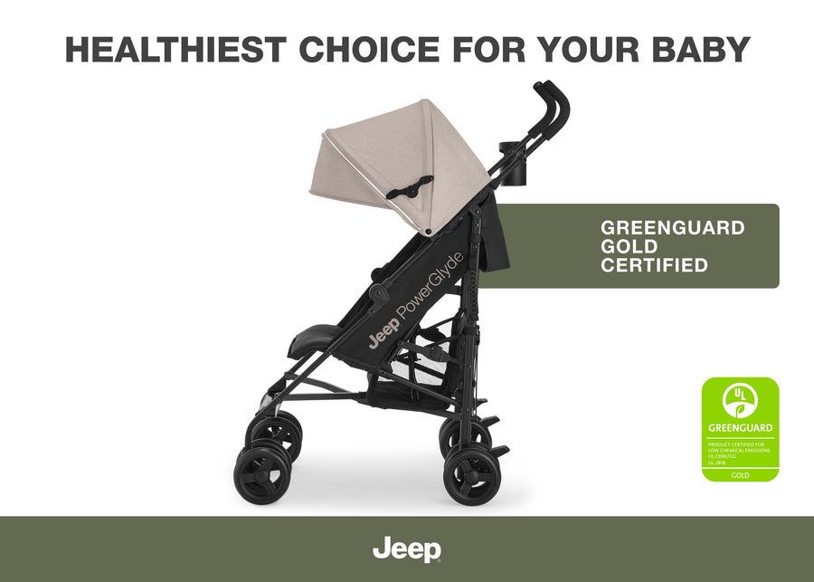Tan (2470) 4-Jeep PowerGlyde Stroller
