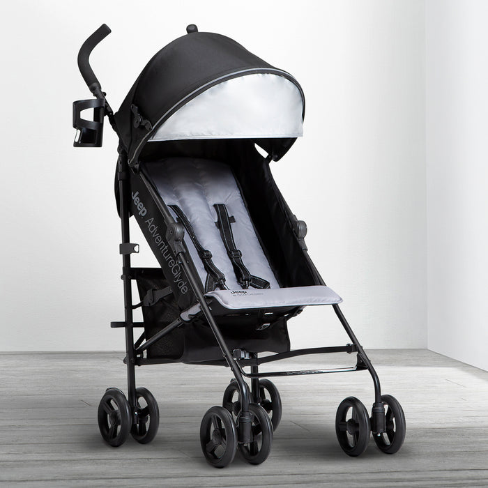 Black with Grey (2184) 0-Jeep AdventureGlyde Stroller by Delta Children