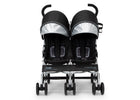 Black (001) 2-Jeep TurboGlyde Plus Side by Side Double Stroller