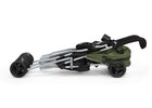Black with Olive Green (2182) 10-Jeep TurboGlyde Plus Side by Side Double Stroller
