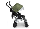 Black with Olive Green (2182) 9-Jeep TurboGlyde Plus Side by Side Double Stroller