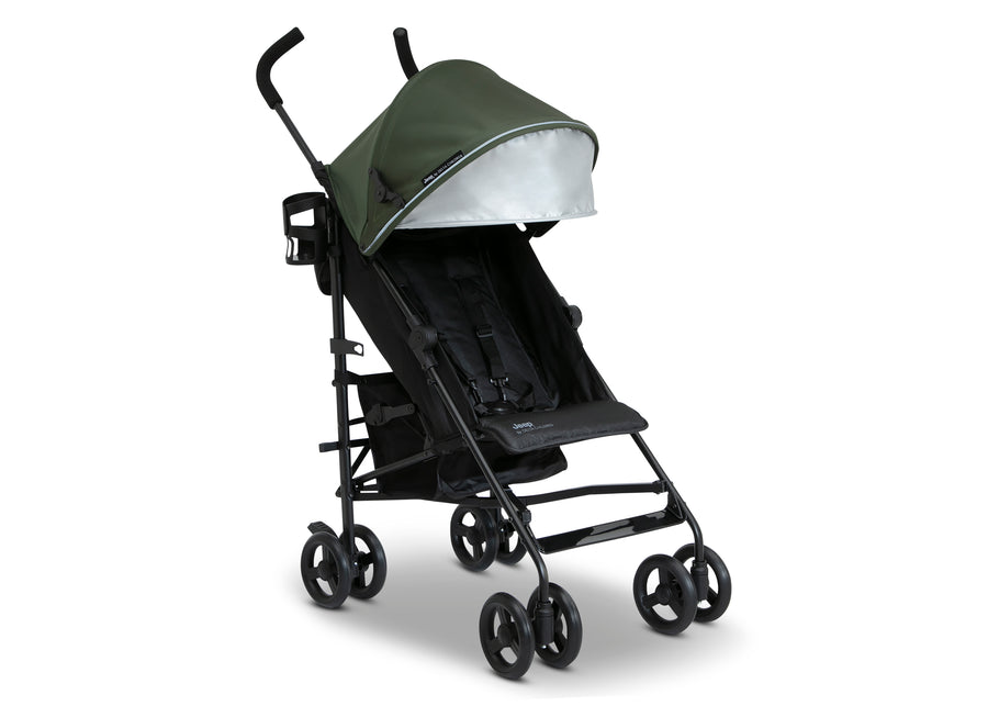 Olive Green (2365) 9-Jeep TurboGlyde Lightweight Stroller