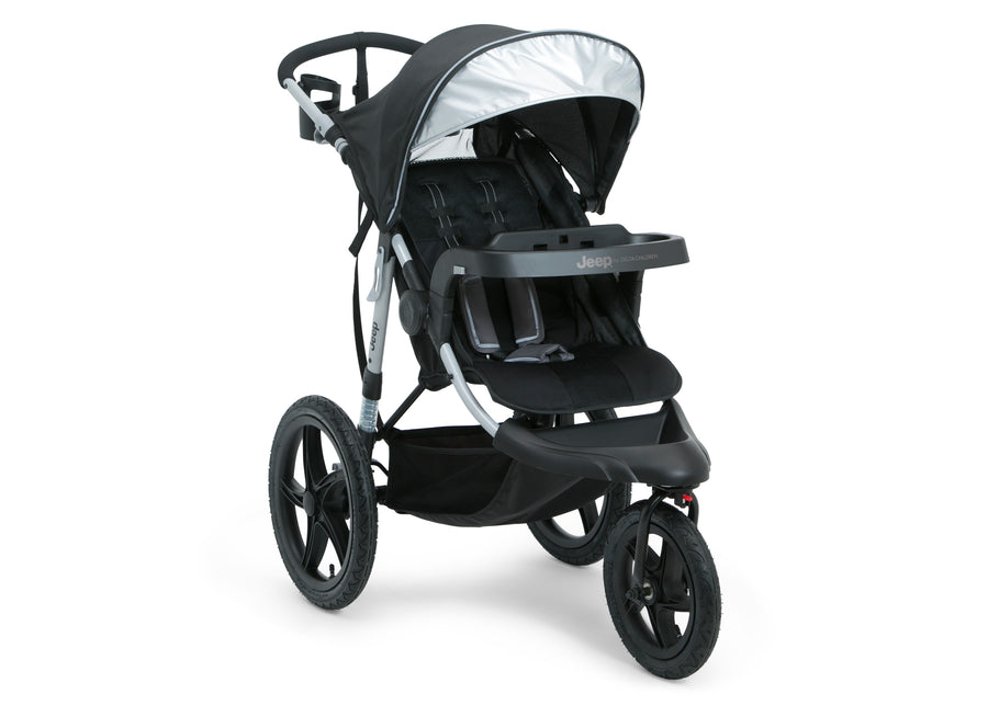 Black (001) 3-Jeep Boost Jogging Stroller