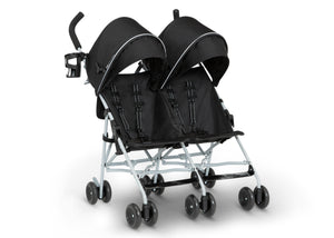Black (2454) 3-Jeep TurboGlyde Side by Side Double Stroller