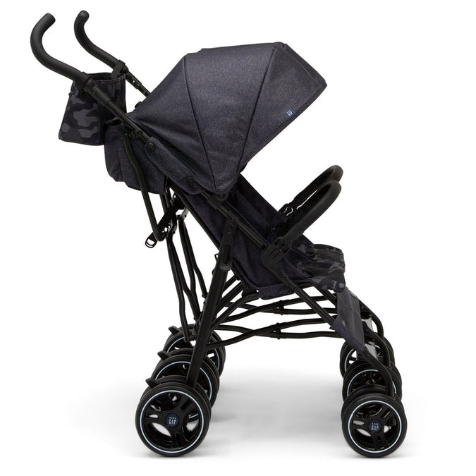 Black stroller with canopy on a white background 9-babyGap Classic Side-by-Side Double Stroller