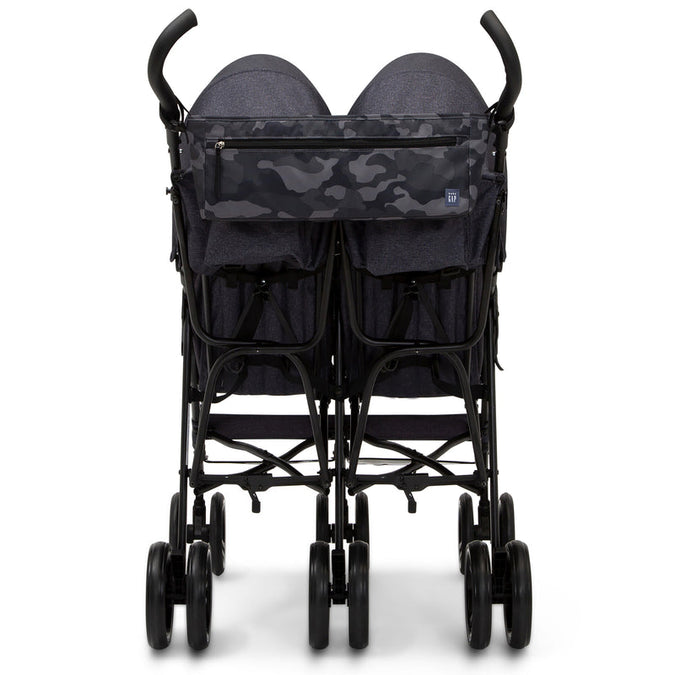 Black stroller with camouflage pattern on a white background 10-babyGap Classic Side-by-Side Double Stroller