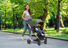Black with Olive Green (2182) 7-Jeep TurboGlyde 3-in-1 Stroller