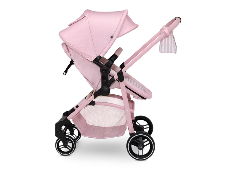 Pink baby stroller on a white background 9-babyGap 2-in-1 Carriage Stroller