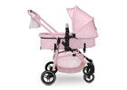 Pink baby stroller with canopy on a white background 12-babyGap 2-in-1 Carriage Stroller
