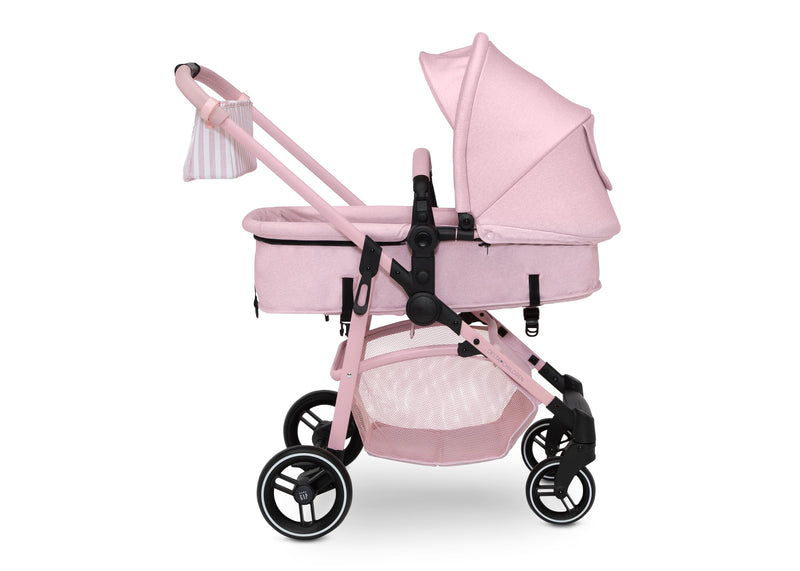 Pink baby stroller with canopy on a white background 12-babyGap 2-in-1 Carriage Stroller