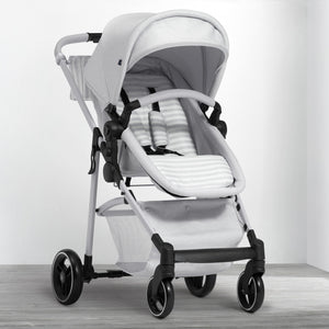 Grey Stripes (2359) 33-babyGap 2-in-1 Carriage Stroller