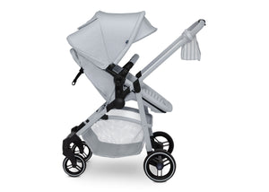 Grey Stripes (2359) 14-babyGap 2-in-1 Carriage Stroller