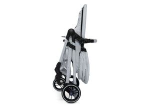 Grey Stripes (2359) 13-babyGap 2-in-1 Carriage Stroller