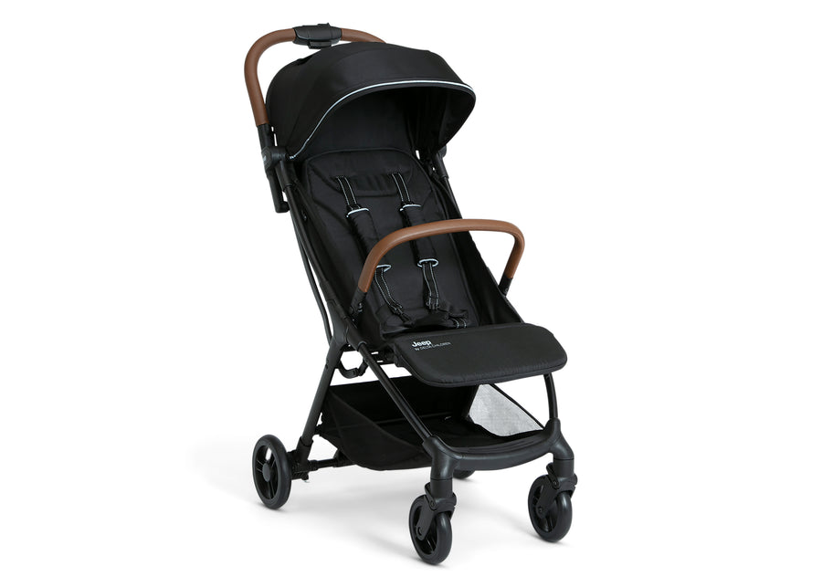 Black (001) 6-Jeep Altitude Compact Everyday & Travel Stroller