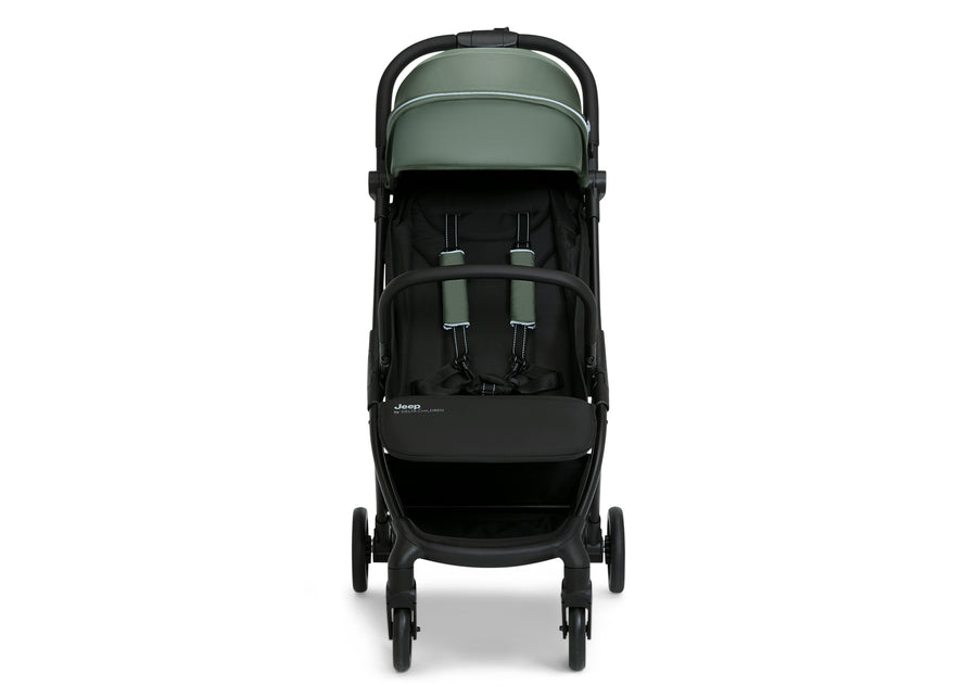 Black with Olive Green (2182) 16-Jeep Altitude Compact Everyday & Travel Stroller