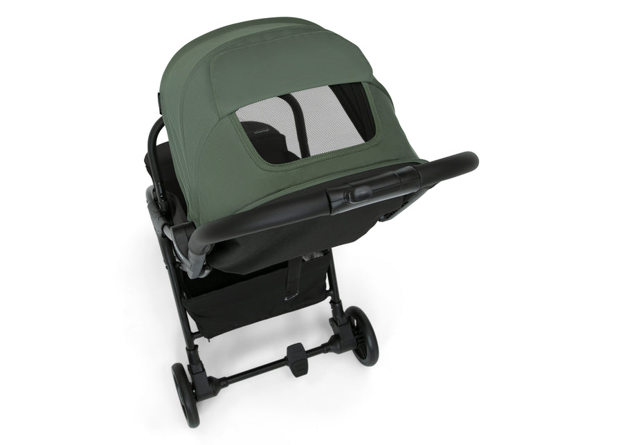 Black with Olive Green (2182) 19-Jeep Altitude Compact Everyday & Travel Stroller