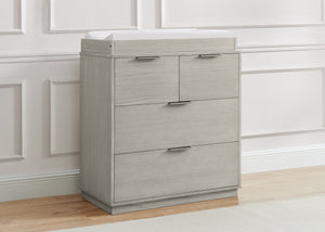 Rustic Mist (1373) 4-Forever 4 Drawer Dresser with Changing Top and Interlocking Drawers - Naturals Collection