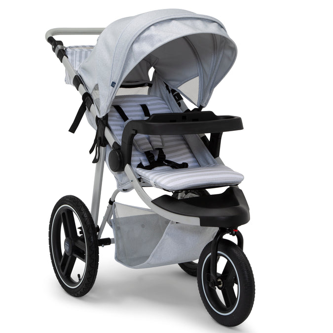 Grey Stripes (2359) 14-babyGap Trek Jogging Stroller