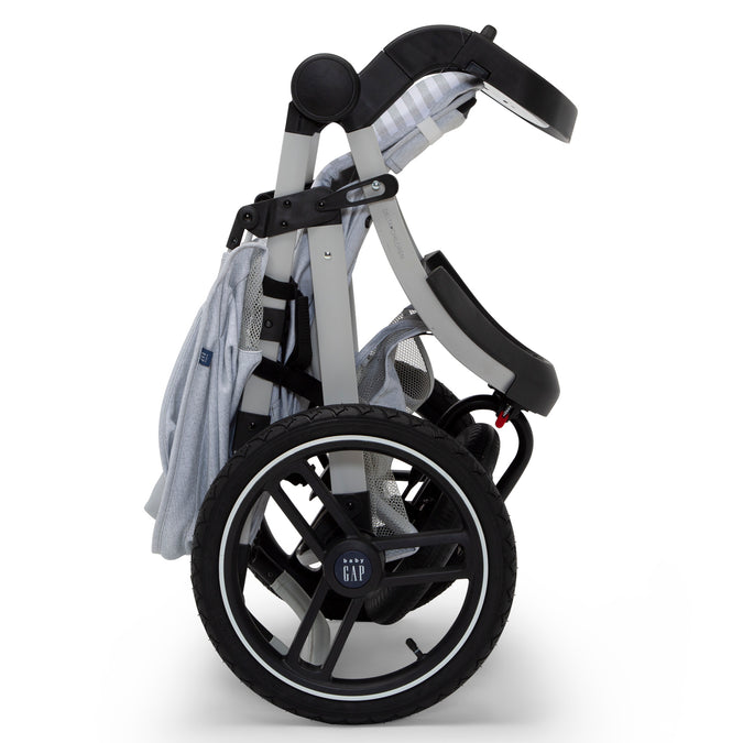 Grey Stripes (2359) 16-babyGap Trek Jogging Stroller