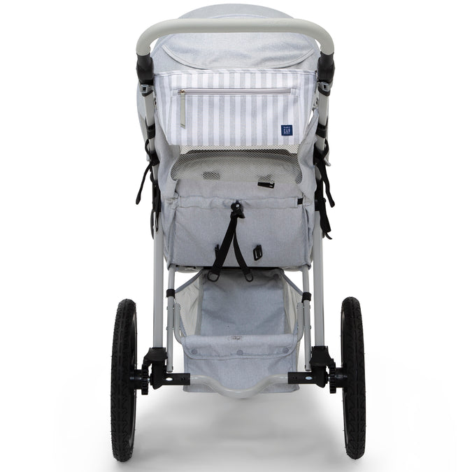 Grey Stripes (2359) 18-babyGap Trek Jogging Stroller