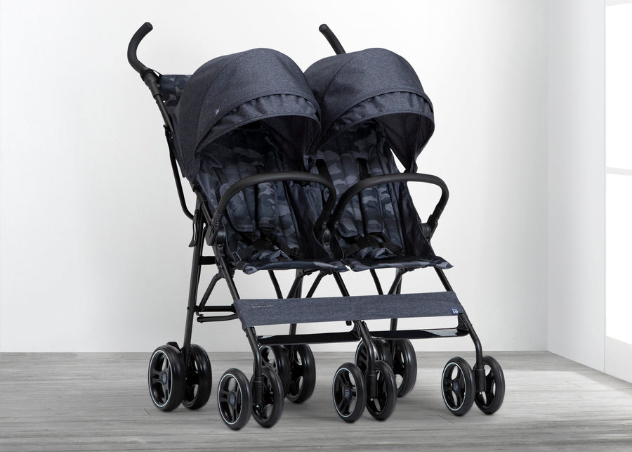 Black Camo (2358) 8-babyGap Classic Side-by-Side Double Stroller