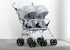 Grey Stripes (2359) 15-babyGap Classic Side-by-Side Double Stroller