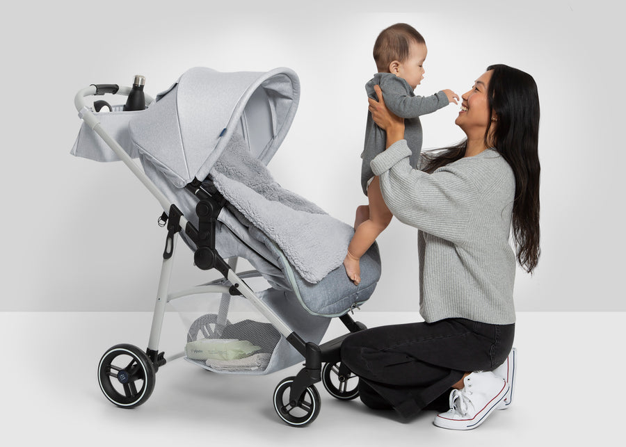 Grey (2433) 32-babyGap Toddler Stroller Footmuff