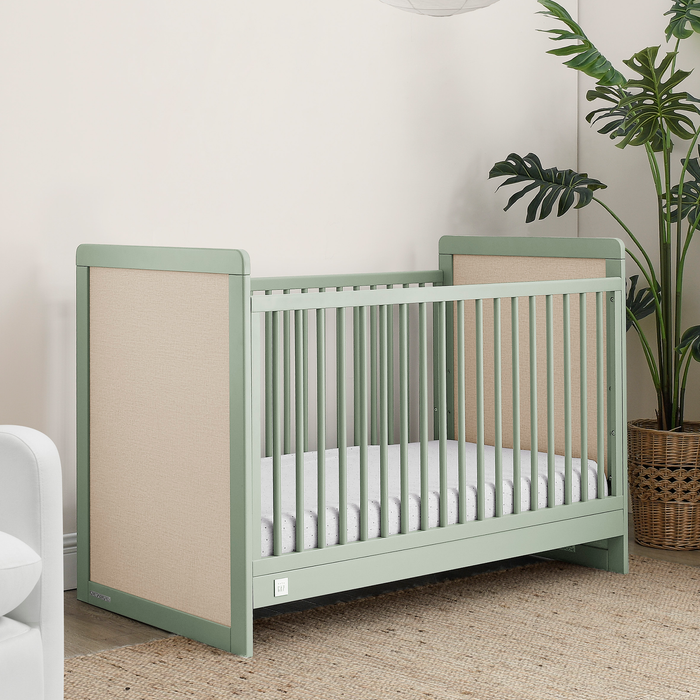 1x1W104130 368 Liam Crib Sage Green wNatural Lifestyle 11 2-babyGap Liam Collection