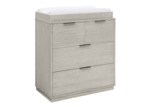 Rustic Mist (1373) 36-Forever 4 Drawer Dresser with Changing Top and Interlocking Drawers - Naturals Collection