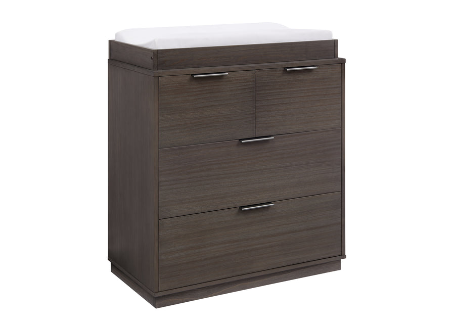 Rustic Grey (084) 75-Forever 4 Drawer Dresser with Changing Top and Interlocking Drawers - Naturals Collection