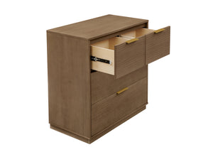 Aged Oak (845) 44-Forever 4 Drawer Dresser with Changing Top and Interlocking Drawers - Naturals Collection