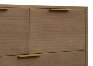 Aged Oak (845) 45-Forever 4 Drawer Dresser with Changing Top and Interlocking Drawers - Naturals Collection